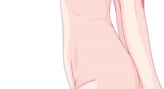 Self facial after some jerking off for a busty 3D babe