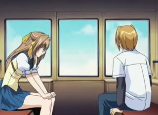 Duo of horny anime sluts are waking him up with a blowjob