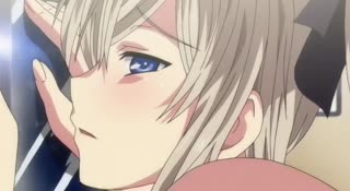 Blue haired slut with huge tits has sweaty sex with a lad